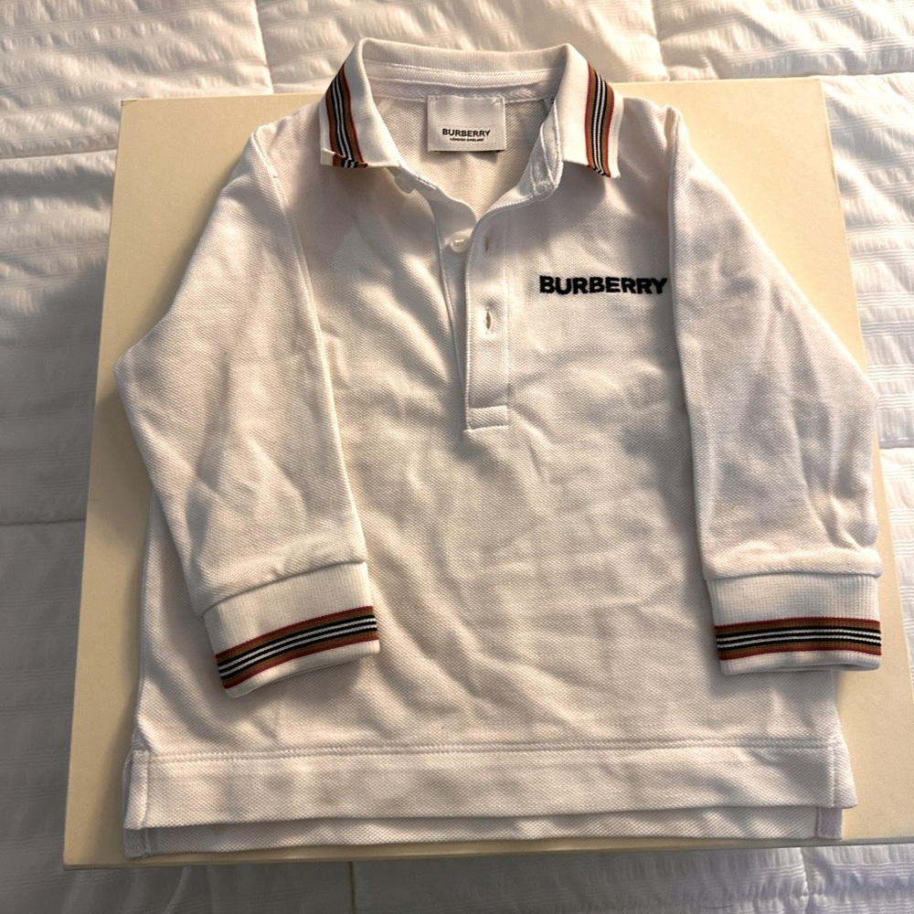 Worn 1x Easter pics! Baby boy 12 Months Old Burberry Polo